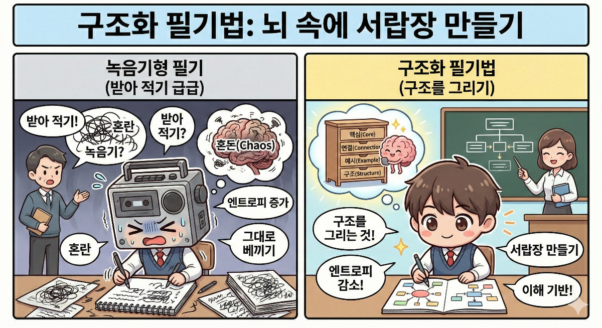 녹음기 필기