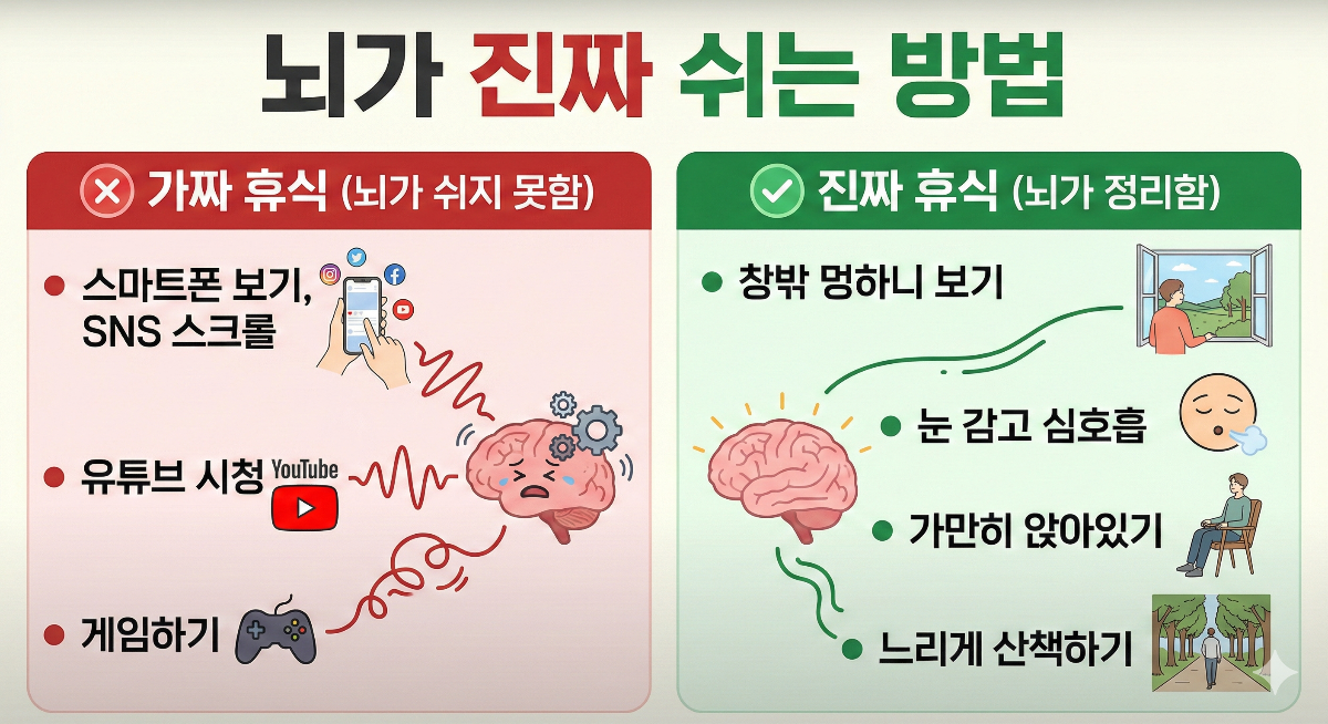 뇌가 진짜 쉬는 방법