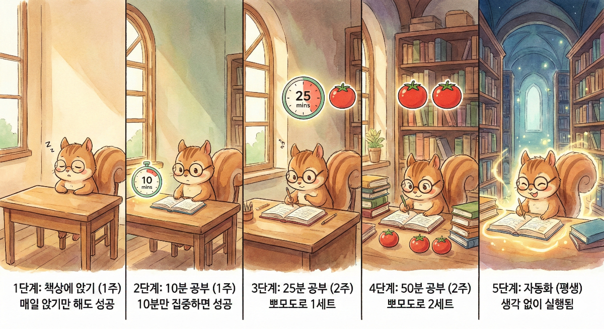 습관 쌓기 단계