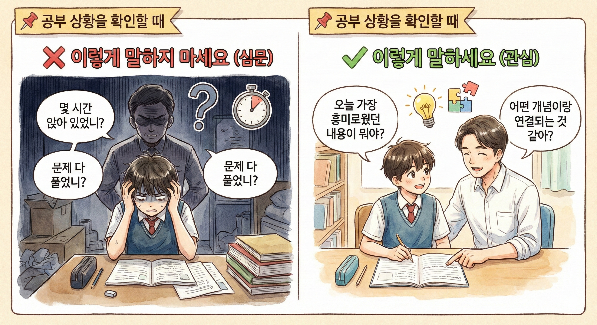 공부 상황 확인